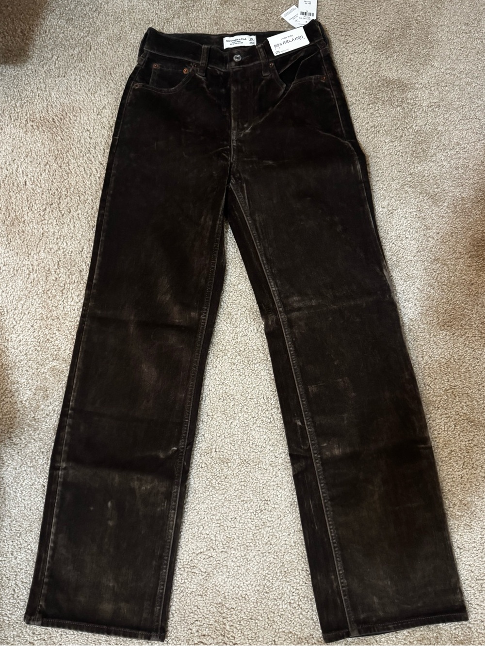 High Rise 90s Relaxed Velvet Jean